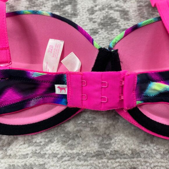 PINK Victoria's Secret Wear Everywhere Multi Way Push Up Colorful Bra Size 32B - Picture 3 of 6